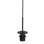 Suspension bambou cuivré avec cinq abat-jours cylindriques ajourés