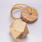 suspension en bois clair variante 4