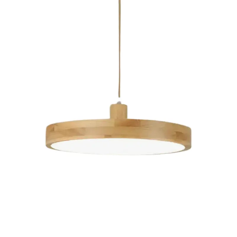 Suspension bois ronde