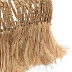 Suspension conique en abaca tressé – Naturel – H70 cm