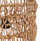 Suspension cylindrique en feuilles de bananier tressé naturel – Ø30 cm