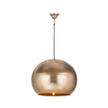 Suspension en bronze martelé ronde avec câble noir pour Hängelampe Fabricia 200 Gold