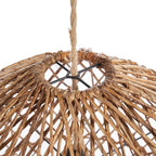 Suspension en feuille de bananier tressée 20 cm naturelle