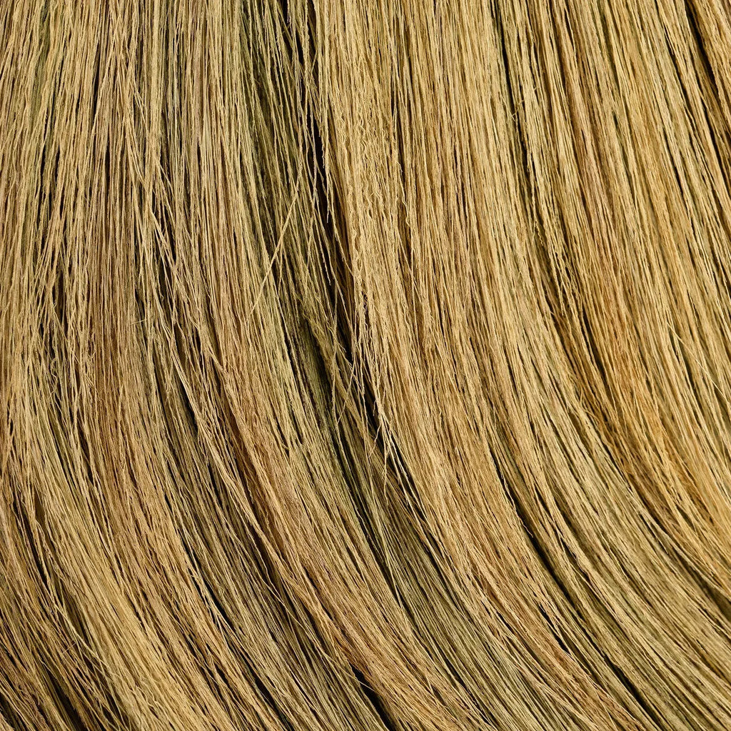 Brins de mendong tressé naturel doré-brun finement texturés, Ø50 cm