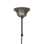Abat-jour en bronze antique pour Hängelampe Mican 100 Dunkelbronze avec cordon électrique