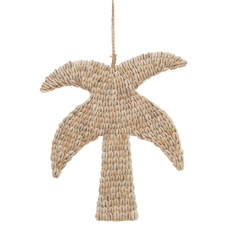 Suspension murale en coquillages – Silhouette palmier