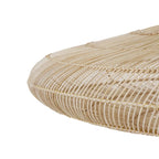 Suspension en rotin macaron naturel 110 cm artisanale