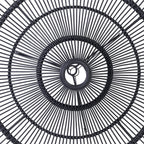 Suspension rotin noir - Ø60 cm