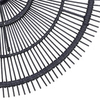 Suspension rotin noir - Ø60 cm