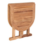 Table de balcon en teck pliante 120x60 cm