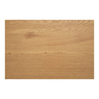 Plateau en bois de chêne clair naturel avec grain et nœuds subtils