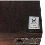 Table basse pliante en bois massif brun 120x75 cm avec FSC