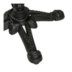 Piètement en fonte noire orné style griffes pour table bistro marbre gris 60x60 cm