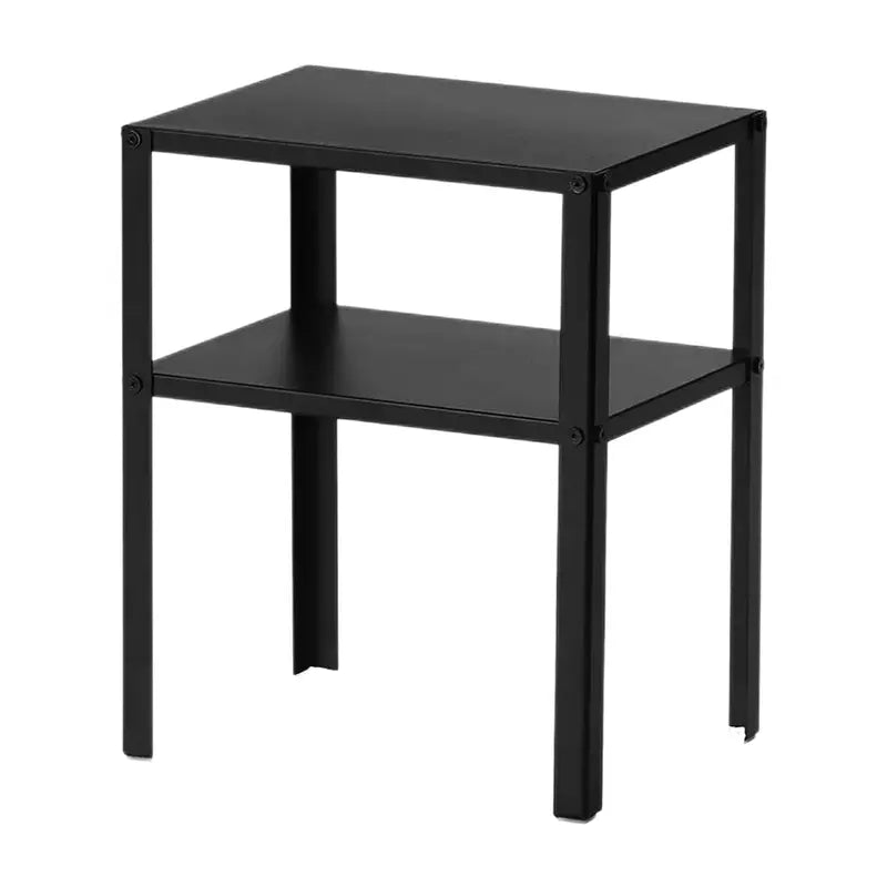 Table de chevet en métal noir