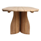 Table ronde en teck recyclé ovale naturelle 200x90 cm