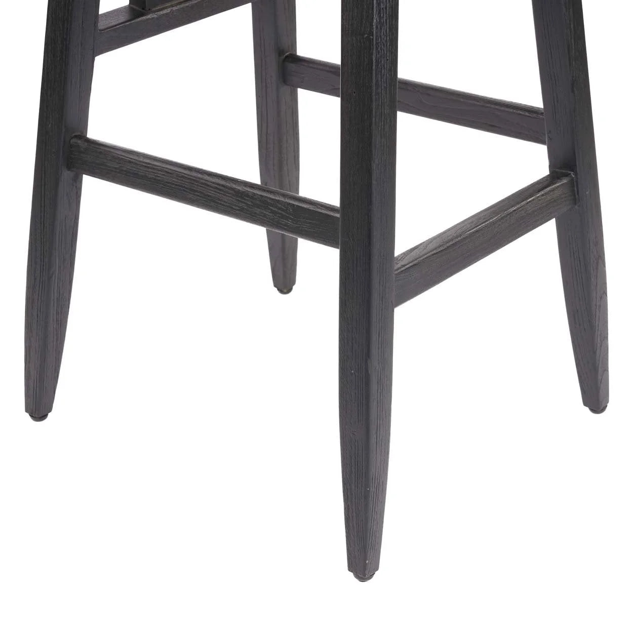 Tabouret de bar en bois noir 109 cm élégant