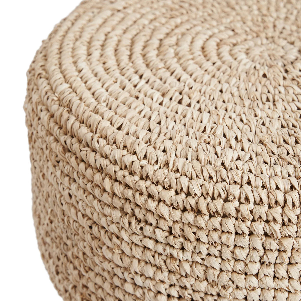 Tabouret de bar en raphia tressé – Naturel – H75 cm
