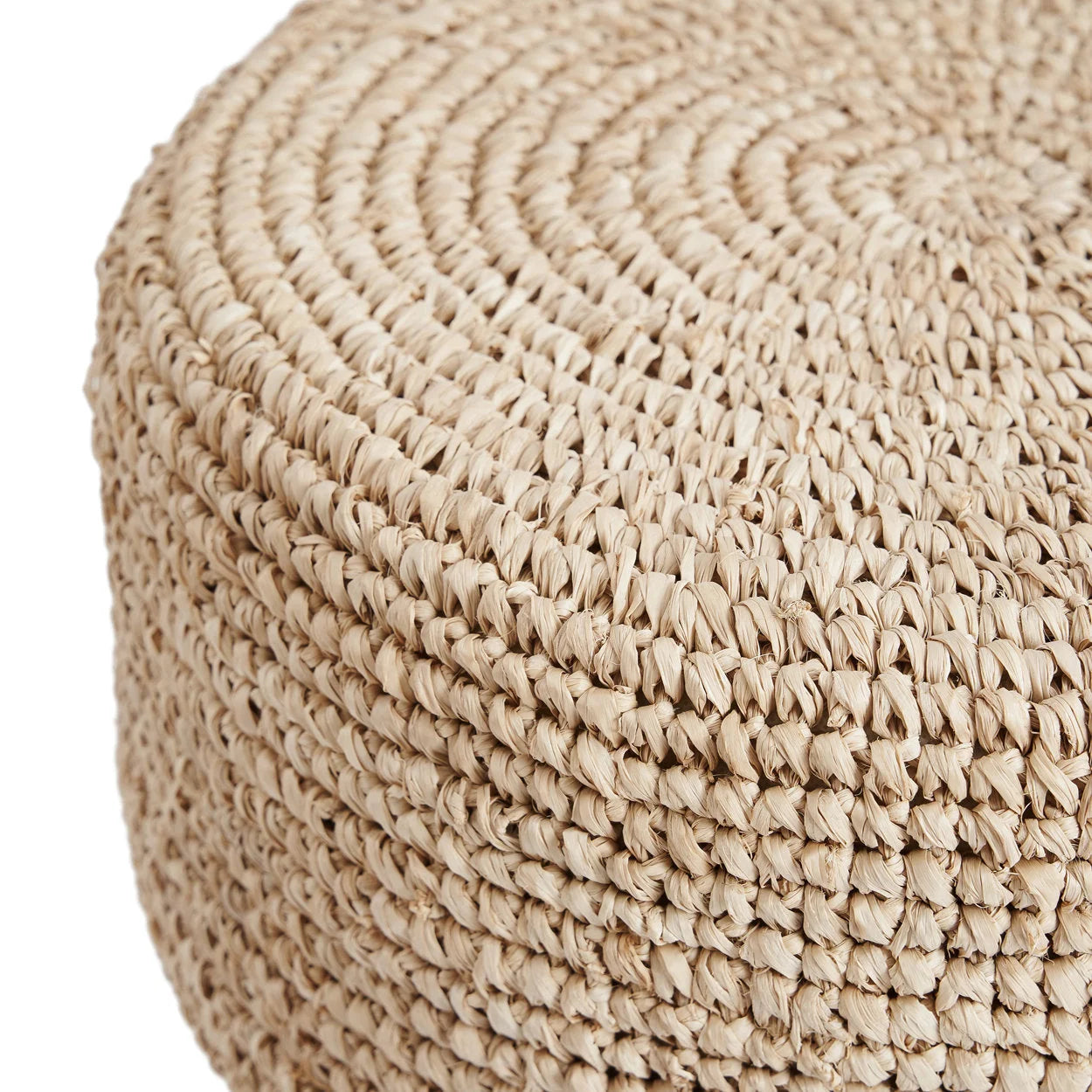 Tabouret de bar en raphia tressé – Naturel – H75 cm