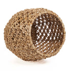 Tabouret ajouré en feuilles de bananier tressées naturel Ø49 cm