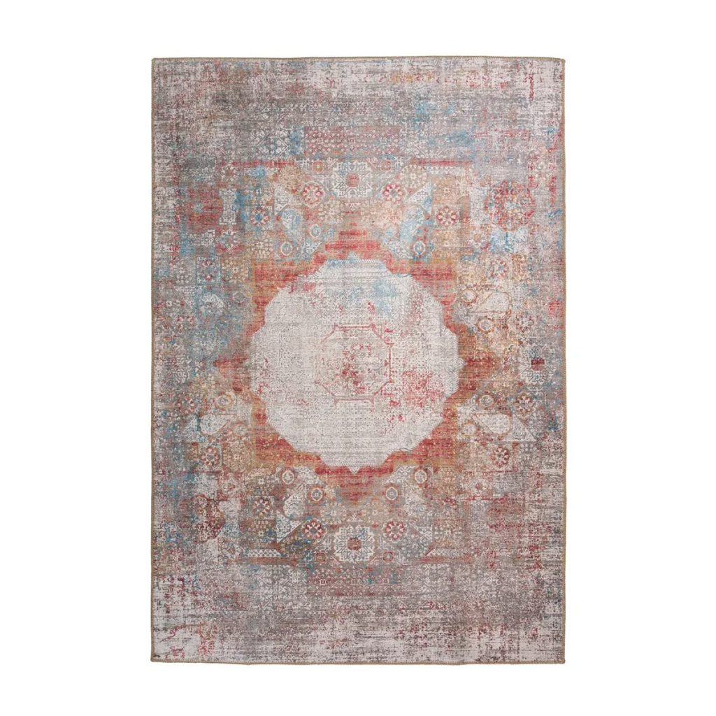 Tapis à motif distressed avec médaillon central Faye 100 Multi 150cm x 230cm