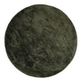 Tapis rond vert en polyester Ø160 cm
