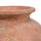 Vase amphore en terre cuite terracotta patinée H50 cm XL rustique texturé