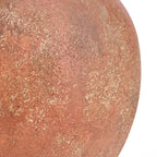Vase amphore en terre cuite terracotta patinée rouille H50 cm XL texturé vieilli