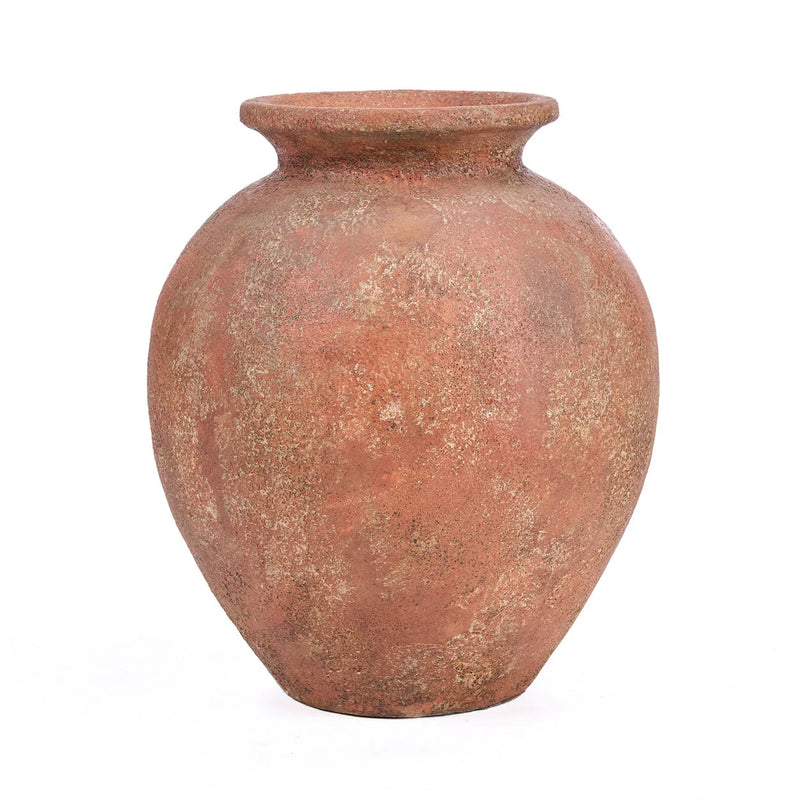 Vase amphore en terre cuite terracotta patinée – H50 cm - XL