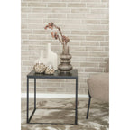 Vase décoratif en céramique mate beige texturé à deux cols, H27 cm