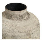 Vase décoratif en métal effet béton mat greige, H60,5 cm