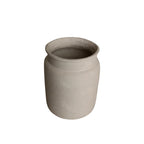 Vase décoratif en papier mâché texturé beige H35 cm, vue simple ocre clair