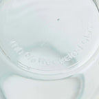 Vase ovale en verre recyclé transparent bleu – H23 cm
