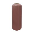 Bouteille en métal mauve-pink matte avec bordure dorée, Bodenvase Art Deco 180 Rosa Gold