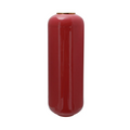 Vase Bodenvase Art Deco 170 Koralle / Gold en cylindre rouge brillant avec bord or