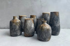 Vase en terre cuite gris antique finition vieillie – H24 cm